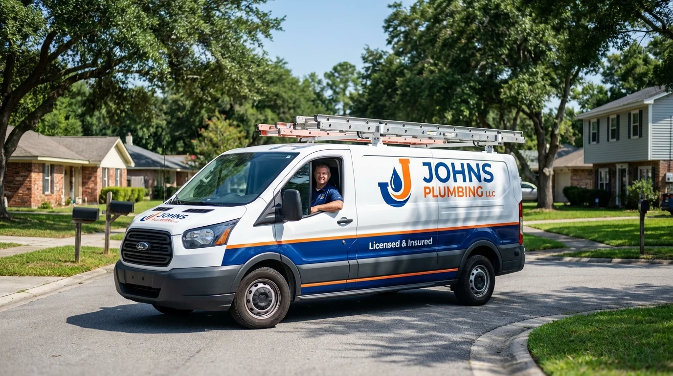 Johns Plumbing LLC service van in Mount Dora, FL