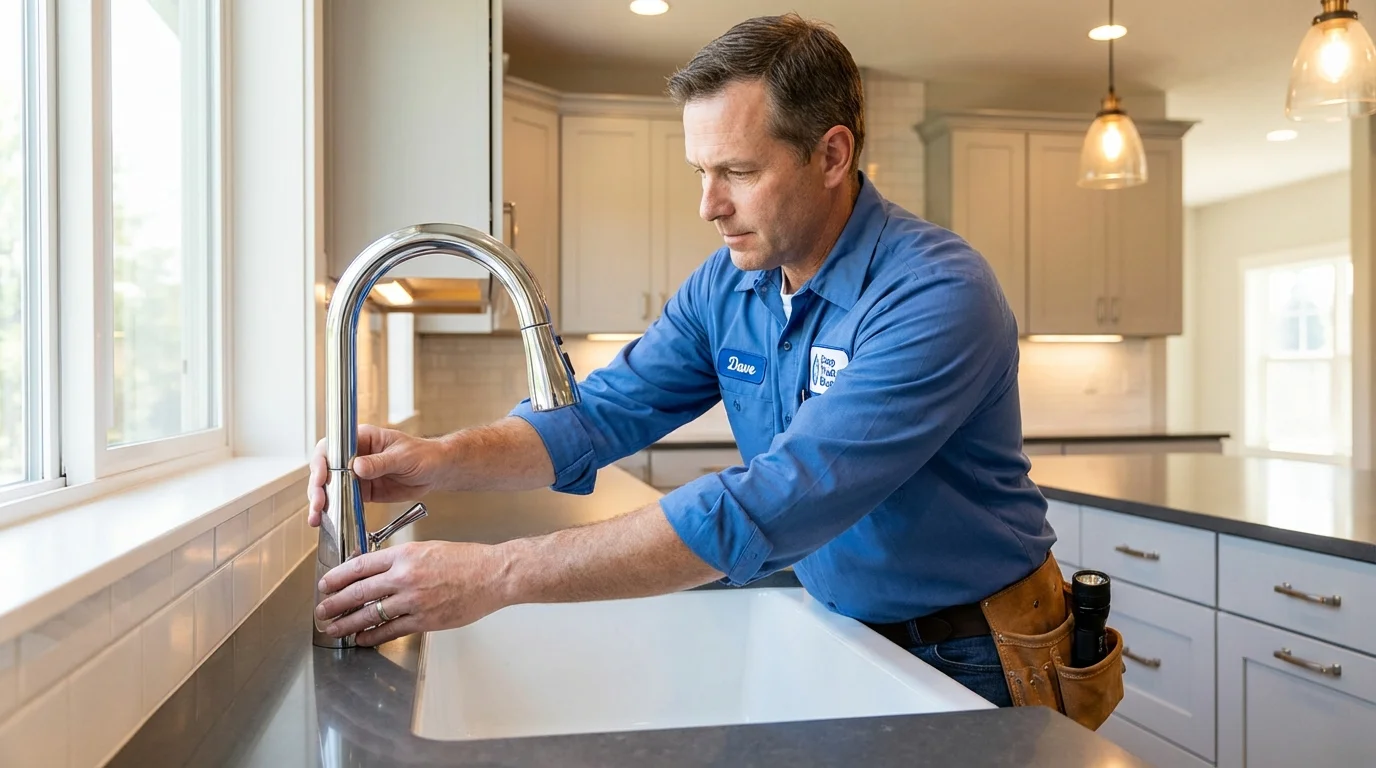 Kitchen faucet installation by Johns Plumbing LLC in Mount Dora